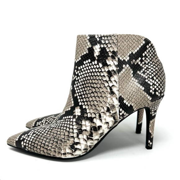 Nine West Finny Womens Snake High Heel Ankle Boots - Picture 7 of 13
